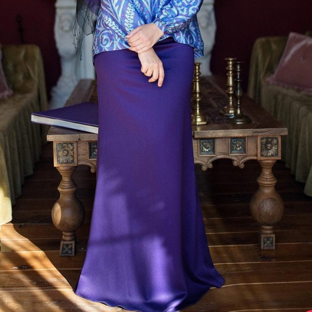 Purple Maxi Pencil/Mermaid Skirt